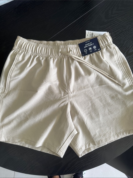 Hollister Other - Hollister Cream Textured Swim Shorts